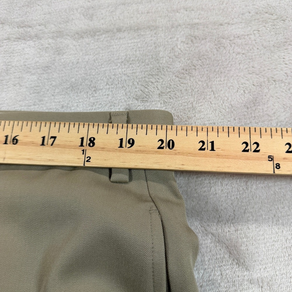 Brooks Brothers 1818 Men 40x32 Tan 100% Wool Flat Front Dress Pants Classic Fit - Picture 7 of 12